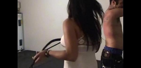  Bullwhipping Her Admirer - High Heels, Whip and Paddle
